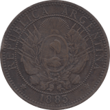 1883 REPUBLIC ARGENTINA 2 CENTAVOS - WORLD COINS - Cambridgeshire Coins
