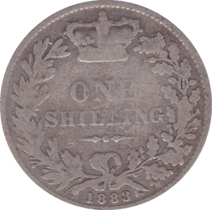 1883 SHILLING ( FAIR ) B - Shilling - Cambridgeshire Coins