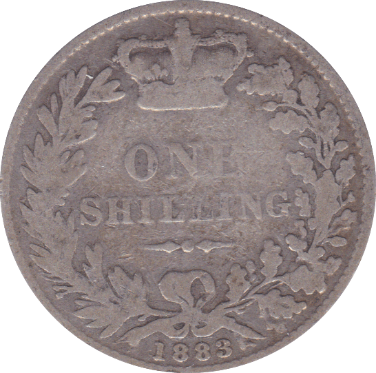 1883 SHILLING ( FAIR ) B - Shilling - Cambridgeshire Coins