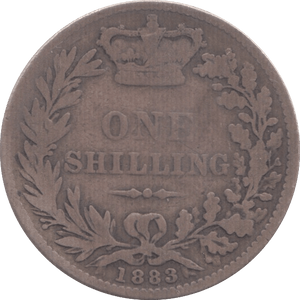 1883 SHILLING ( NF ) - Shilling - Cambridgeshire Coins
