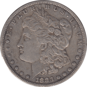 1883 SILVER MORGAN DOLLAR SAN FRANCISCO MINT - SILVER WORLD COINS - Cambridgeshire Coins