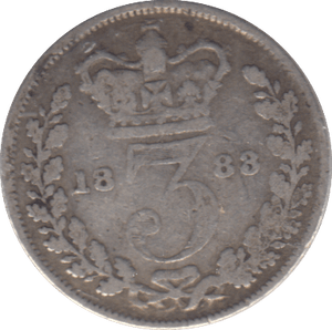 1883 SILVER THREEPENCE ( FAIR ) - Cambridgeshire Coins