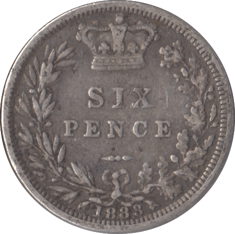 1883 SIXPENCE ( GF ) - Sixpence - Cambridgeshire Coins