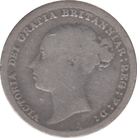 1883 SIXPENCE ( NF ) 8 - SIXPENCE - Cambridgeshire Coins