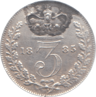 1883 THREEPENCE ( EF ) 4 - Threepence - Cambridgeshire Coins