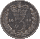 1883 THREEPENCE ( FAIR ) 12 - Threepence - Cambridgeshire Coins