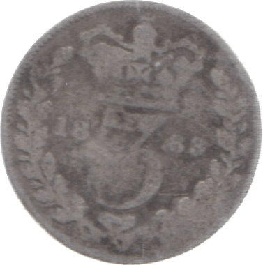 1883 THREEPENCE ( FAIR ) 4 - Threepence - Cambridgeshire Coins