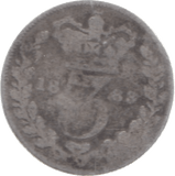 1883 THREEPENCE ( FAIR ) 4 - Threepence - Cambridgeshire Coins