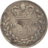 1883 THREEPENCE ( FAIR ) 5 - threepence - Cambridgeshire Coins