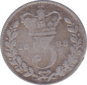 1883 THREEPENCE ( FAIR ) - Threepence - Cambridgeshire Coins