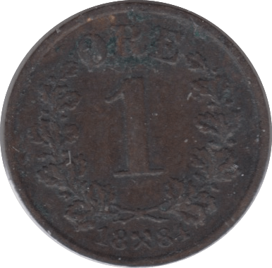 1884 1 ORE NORWAY - WORLD COINS - Cambridgeshire Coins