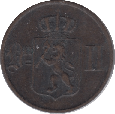 1884 1 ORE NORWAY - WORLD COINS - Cambridgeshire Coins