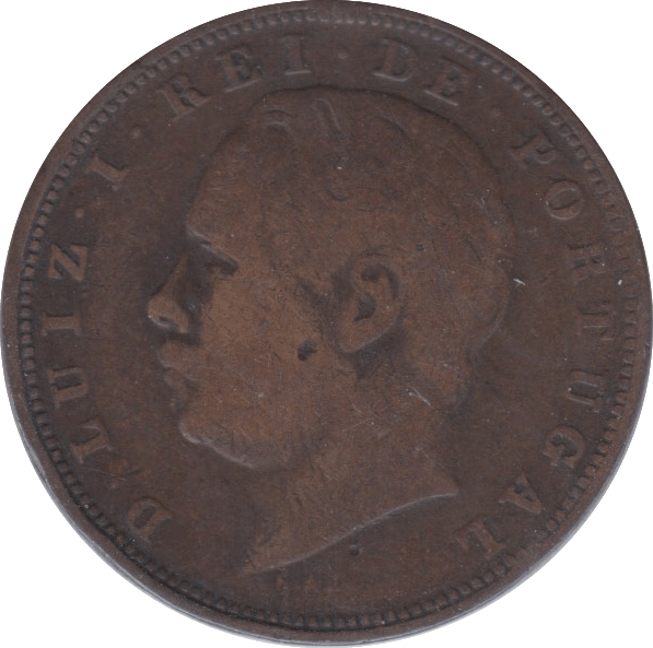1884 10 REIS PORTUGAL - WORLD COINS - Cambridgeshire Coins