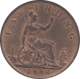 1884 FARTHING ( BU ) 4 - Farthing - Cambridgeshire Coins