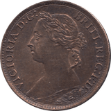 1884 FARTHING CLEANED ( EF ) - Farthing - Cambridgeshire Coins