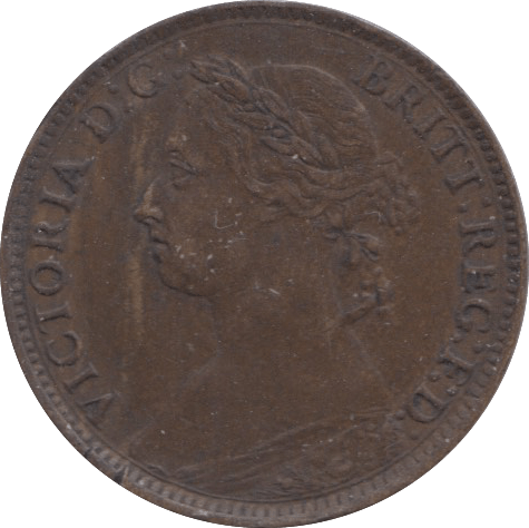 1884 FARTHING ( EF ) 1 - Farthing - Cambridgeshire Coins