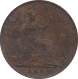 1884 FARTHING ( EF ) 1 - Farthing - Cambridgeshire Coins