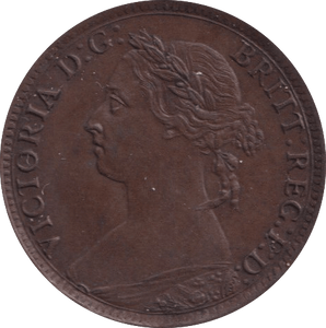 1884 FARTHING ( EF ) - Farthing - Cambridgeshire Coins