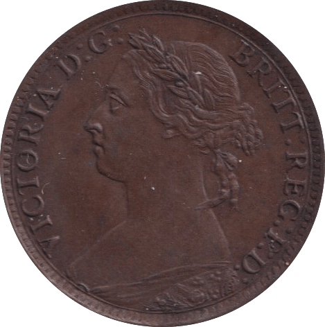 1884 FARTHING ( EF ) - Farthing - Cambridgeshire Coins