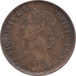 1884 FARTHING ( EF ) - Farthing - Cambridgeshire Coins