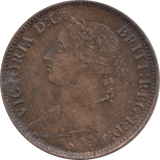 1884 FARTHING ( EF ) - Farthing - Cambridgeshire Coins