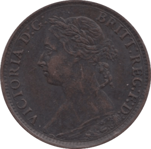 1884 FARTHING ( GVF ) - Farthing - Cambridgeshire Coins