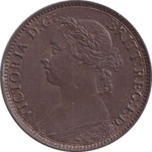 1884 FARTHING ( UNC ) - Farthing - Cambridgeshire Coins