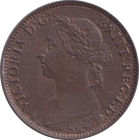 1884 FARTHING ( UNC ) - Farthing - Cambridgeshire Coins