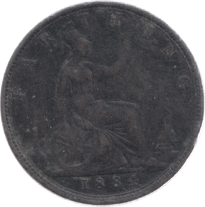 1884 FARTHING ( VF ) 18 - Farthing - Cambridgeshire Coins