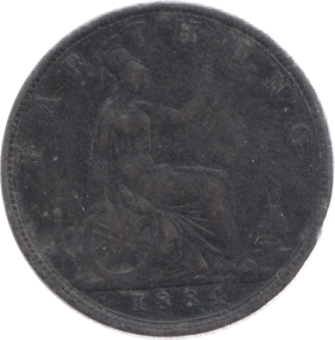 1884 FARTHING ( VF ) 18 - Farthing - Cambridgeshire Coins