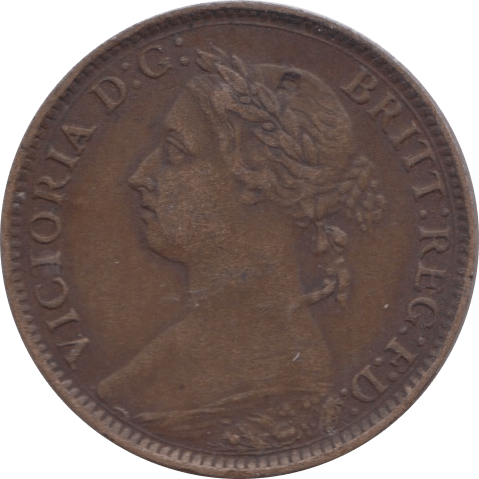 1884 FARTHING ( VF ) 3 - Farthing - Cambridgeshire Coins