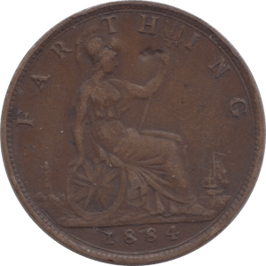 1884 FARTHING ( VF ) 3 - Farthing - Cambridgeshire Coins