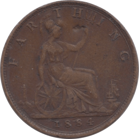 1884 FARTHING ( VF ) 3 - Farthing - Cambridgeshire Coins