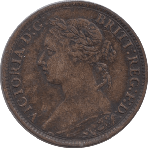 1884 FARTHING ( VF ) - Farthing - Cambridgeshire Coins