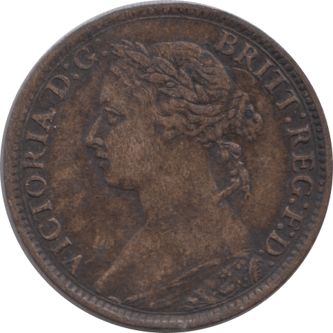 1884 FARTHING ( VF ) - Farthing - Cambridgeshire Coins