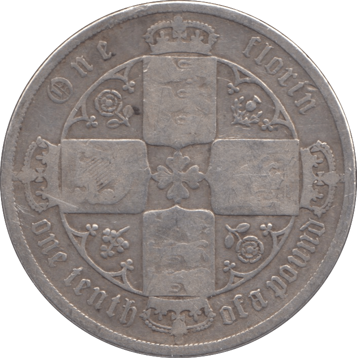 1884 FLORIN ( FAIR ) - FLORIN - Cambridgeshire Coins