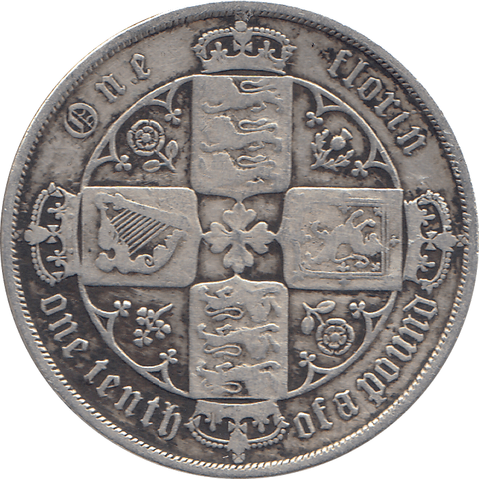 1884 FLORIN ( NF ) 4 - Florin - Cambridgeshire Coins