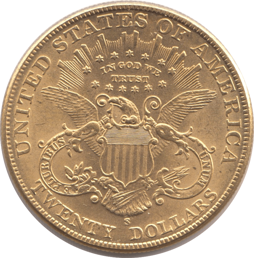 1884 GOLD 20 DOLLAR USA SAN FRANCISCO MINT - Gold World Coins - Cambridgeshire Coins