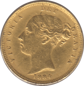 1884 GOLD HALF SOVEREIGN ( EF ) - Half Sovereign - Cambridgeshire Coins