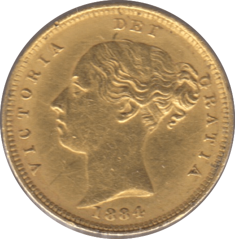1884 GOLD HALF SOVEREIGN ( EF ) - Half Sovereign - Cambridgeshire Coins
