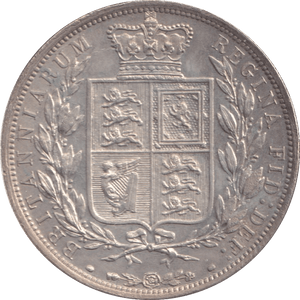 1884 HALFCROWN ( AUNC ) - Halfcrown - Cambridgeshire Coins