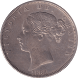 1884 HALFCROWN ( AUNC ) - Halfcrown - Cambridgeshire Coins