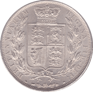 1884 HALFCROWN ( AUNC ) SMALL SCRATCH - Halfcrown - Cambridgeshire Coins