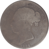 1884 HALFCROWN ( FAIR ) 28 - Halfcrown - Cambridgeshire Coins