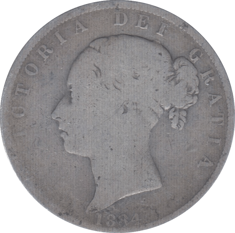 1884 HALFCROWN ( FAIR ) 2 - Halfcrown - Cambridgeshire Coins