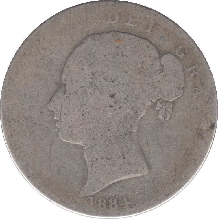 1884 HALFCROWN ( FAIR ) 3 - Halfcrown - Cambridgeshire Coins