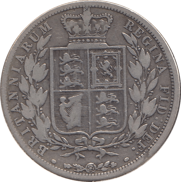 1884 HALFCROWN ( FAIR ) 4 - Halfcrown - Cambridgeshire Coins