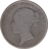 1884 HALFCROWN ( FAIR ) 4 - Halfcrown - Cambridgeshire Coins