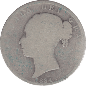 1884 HALFCROWN ( FAIR ) 6 - Halfcrown - Cambridgeshire Coins