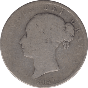 1884 HALFCROWN ( FAIR ) 7 - Halfcrown - Cambridgeshire Coins